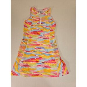 IBKUL Athletic Dress Sleeveless‎ Pastel Print Golf Tennis Sporty Jessie Print